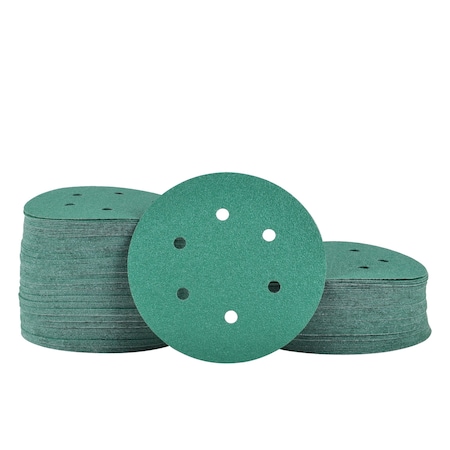 Legit Grit 6 inch Sand paper Disc, 6-Hole, 60 Grit, 150PK LG6-660-150